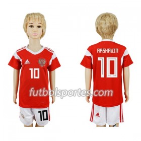 Camisetas Rusia Arshavin 10 Niño Primera Equipacion Mundial 2018